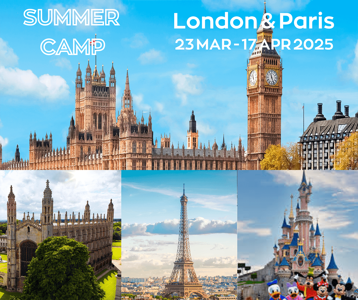 England & Paris 23 มีนาคม - 17 เมษายน 2568 (3+ สัปดาห์)